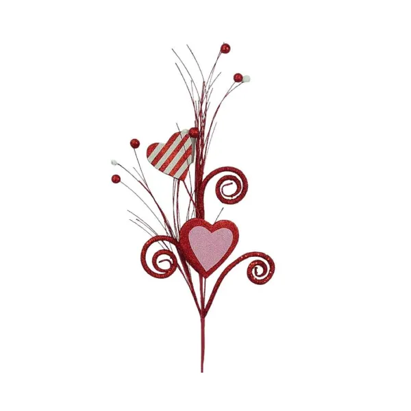 Floral^Liberty Floral Stripe Heart Spray
