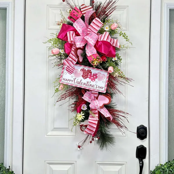 Floral^Liberty Floral Stripe Heart Spray