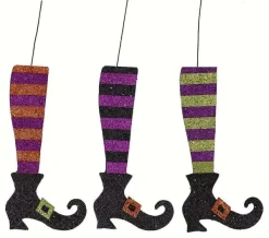 Door Decor^Craig Bachman Striped Glitter Witch Legs