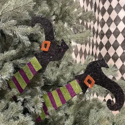 Hanging Decor^Craig Bachman Striped Glitter Witch Legs