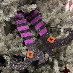 Hanging Decor^Craig Bachman Striped Glitter Witch Legs