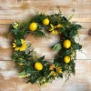 Wreaths^Liberty Floral Sunflower Lemon Mix Lvs Wreath