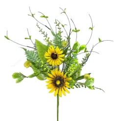 Sprays^Liberty Floral Sunflower Mix Leaves Spray