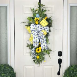 Door Decor^* Sunshine And Sunflowers Teardrop