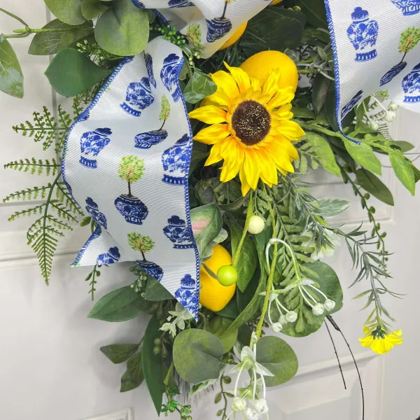 Door Decor^* Sunshine And Sunflowers Teardrop