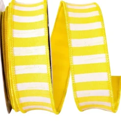 Ribbon^Reliant Ribbon Sunshine Cabana Horizontal Stripe Ribbon, 1.5" X 10Yd