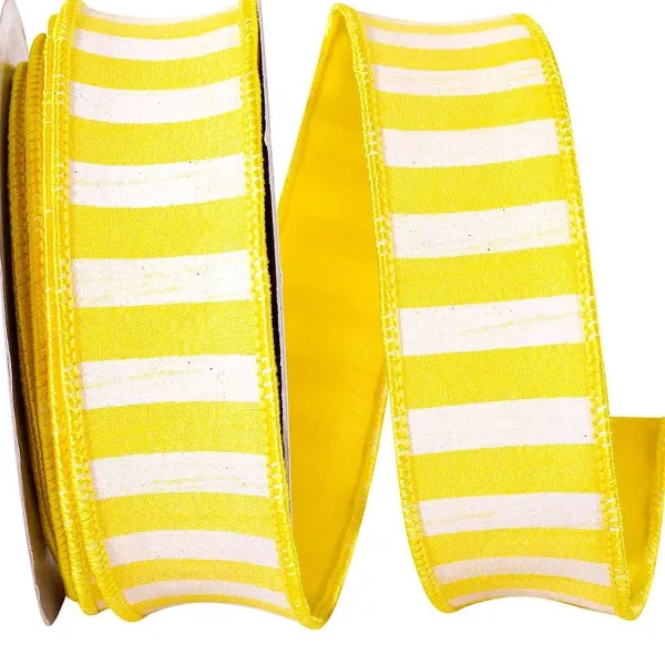 Ribbon^Reliant Ribbon Sunshine Cabana Horizontal Stripe Ribbon, 1.5" X 10Yd