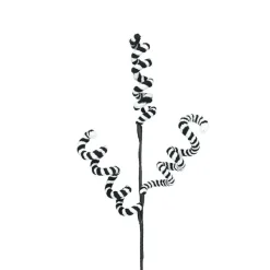 Floral^Craig Bachman Swirl Branch Spray Black And White