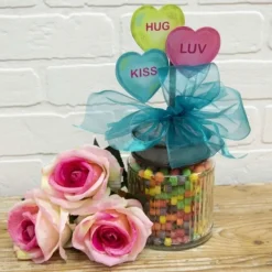 Table Decor^The Round Top Collection Talking Hearts Finial Celebrate Everyday