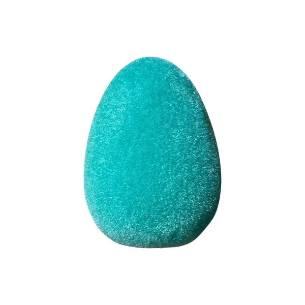 Focal Points^180 Degrees Teal Flocked Eggs