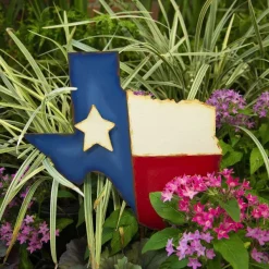 Pot Stakes^The Round Top Collection Texas Shaped Flag, Small