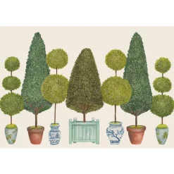 Spring^Hester & Cook Topiary Garden Placemat Sheets