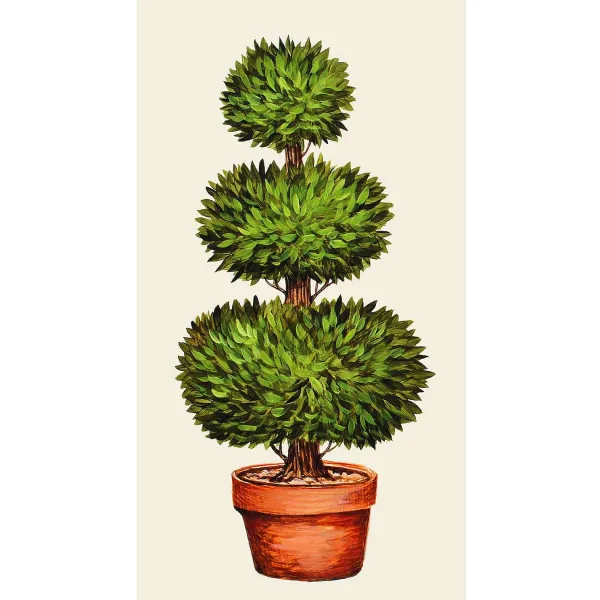 Spring^Hester & Cook Topiary Guest Napkin Set