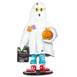 Table Decor^The Round Top Collection Trick Or Treater Ghost Poppet