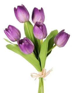 Floral Decor^CRI Tulip Bundle, Purple