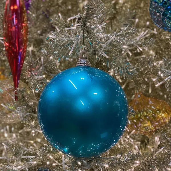 Ball Ornaments^Farrisilk Turquoise Candy Apple Ball Ornament, 8"