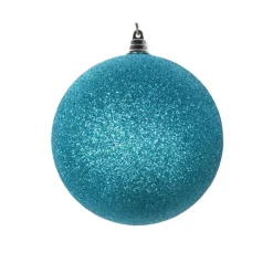 Spring^Farrisilk Turquoise Glitter Ball Ornament, 6