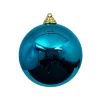Ball Ornaments^Farrisilk Turquoise Shiny Ball Ornament, 8"