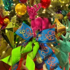 Ribbon^Farrisilk Turquoise Whimsy Ribbon, 4
