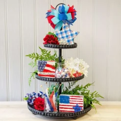 Focal Points^The Round Top Collection Two-Sided Star Tier Sitter