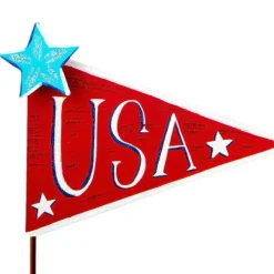 Pot Stakes^The Round Top Collection Usa & Stars Stripes Pennants
