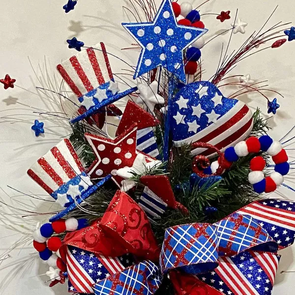 Floral^Liberty Floral Usa Top Hat Spray