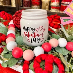 Decorative Containers^Burton & Burton Valentine's Day Mason Jar