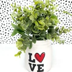 Table Decor^Burton & Burton Valentine's Day Mason Jar