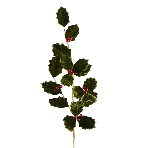 Sprays^Direct Export Co. Velvet Holly Berry Spray