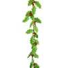 Floral Decor^LIBERTY FLORAL Velvet Holly Leaf Garland