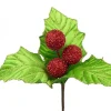 Floral^Liberty Floral Velvet Holly Leaf Pick
