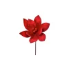 Stems^Regency Velvet Jingle Bell Poinsettia Stem