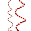 Wall Decor^Regency Velvet Red And White Striped Rope