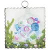Table Decor^The Round Top Collection Vintage Ornament In Glass Dome Print Mini Gallery Art
