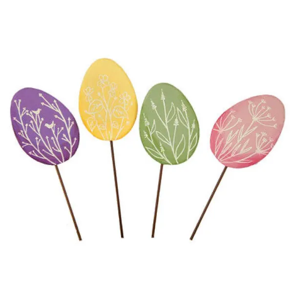 Pot Stakes^The Round Top Collection Vintage Pastel Eggs, Small