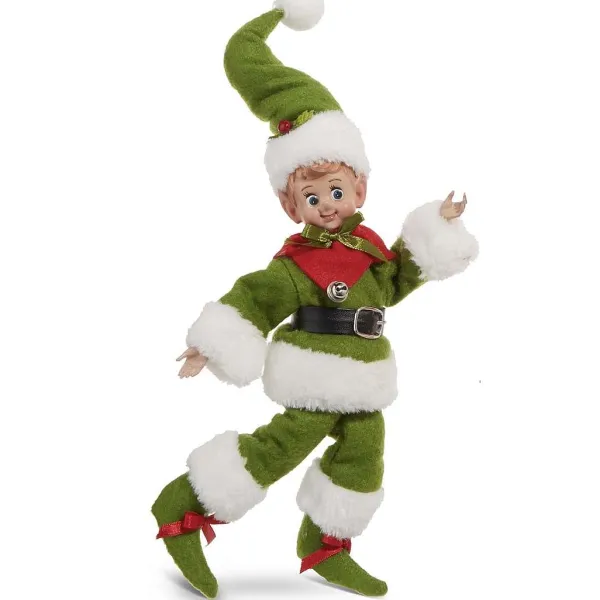 Focal Points^RAZ Vintage Posable Elf, 10"