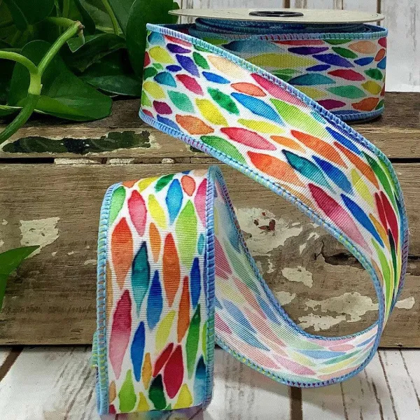 Spring^D. Stevens Water Color Stroke Ribbon