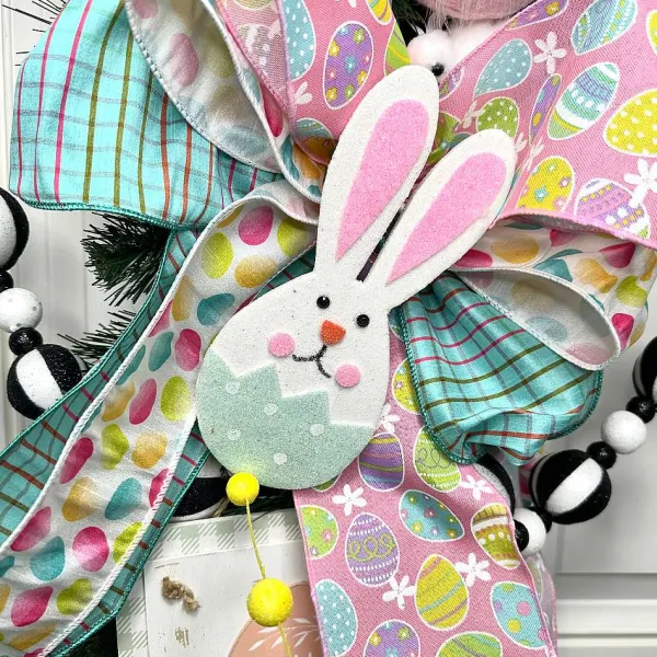 Ribbon^D. Stevens Watercolor Egg Ribbon, 4" X 10Yd