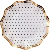 Spring^Sophistiplate Wavy Appetizer Bowl, Blanc & Noir