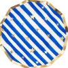 Party Diy^Sophistiplate Wavy Appetizer Plate, Patriotic Confetti