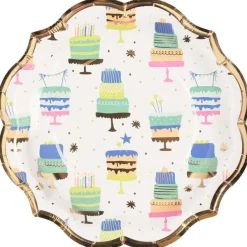 Party Diy^Sophistiplate Wavy Appetizer Plate, Patterned Birthday
