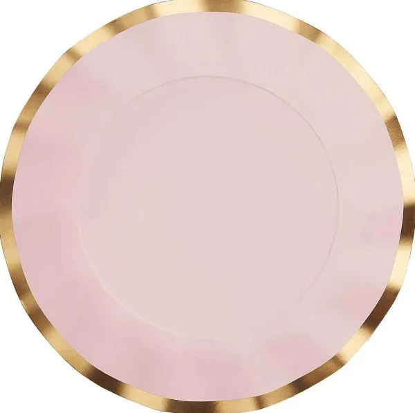 Wedding Showers^Sophistiplate Wavy Dinner Plate, Everyday Blush