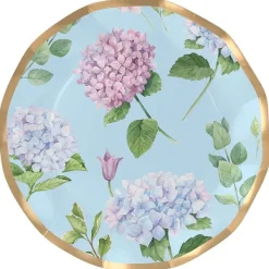 Party Diy^Sophistiplate Wavy Dinner Plate, Hydrangeas