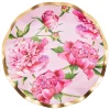 Party Diy^Sophistiplate Wavy Dinner Plate, Pink Peonies