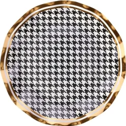 Spring^Sophistiplate Wavy Salad Plate, Blanc & Noir