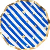Party Diy^Sophistiplate Wavy Salad Plate, Patriotic Confetti