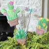 Pot Stakes^The Round Top Collection Whimsy Cactus Pot
