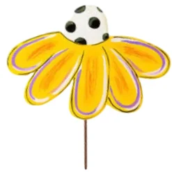 Pot Stakes^The Round Top Collection Whimsy Corn Flowers