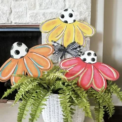 Pot Stakes^The Round Top Collection Whimsy Corn Flowers