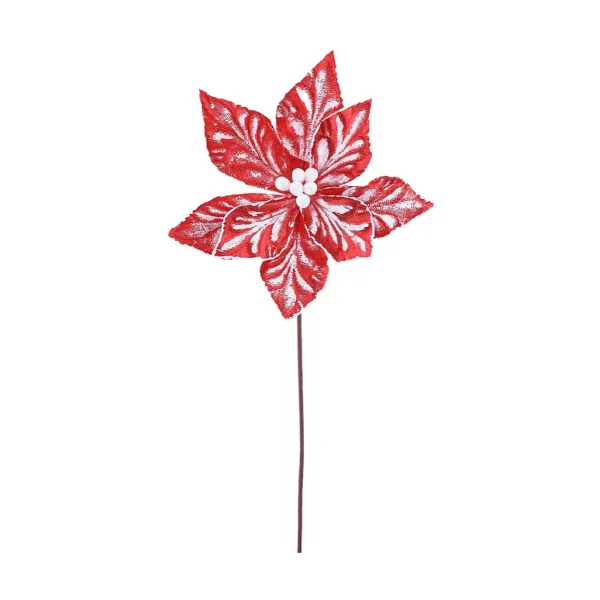 Stems^Direct Export Co. White And Red Poinsettia Stem
